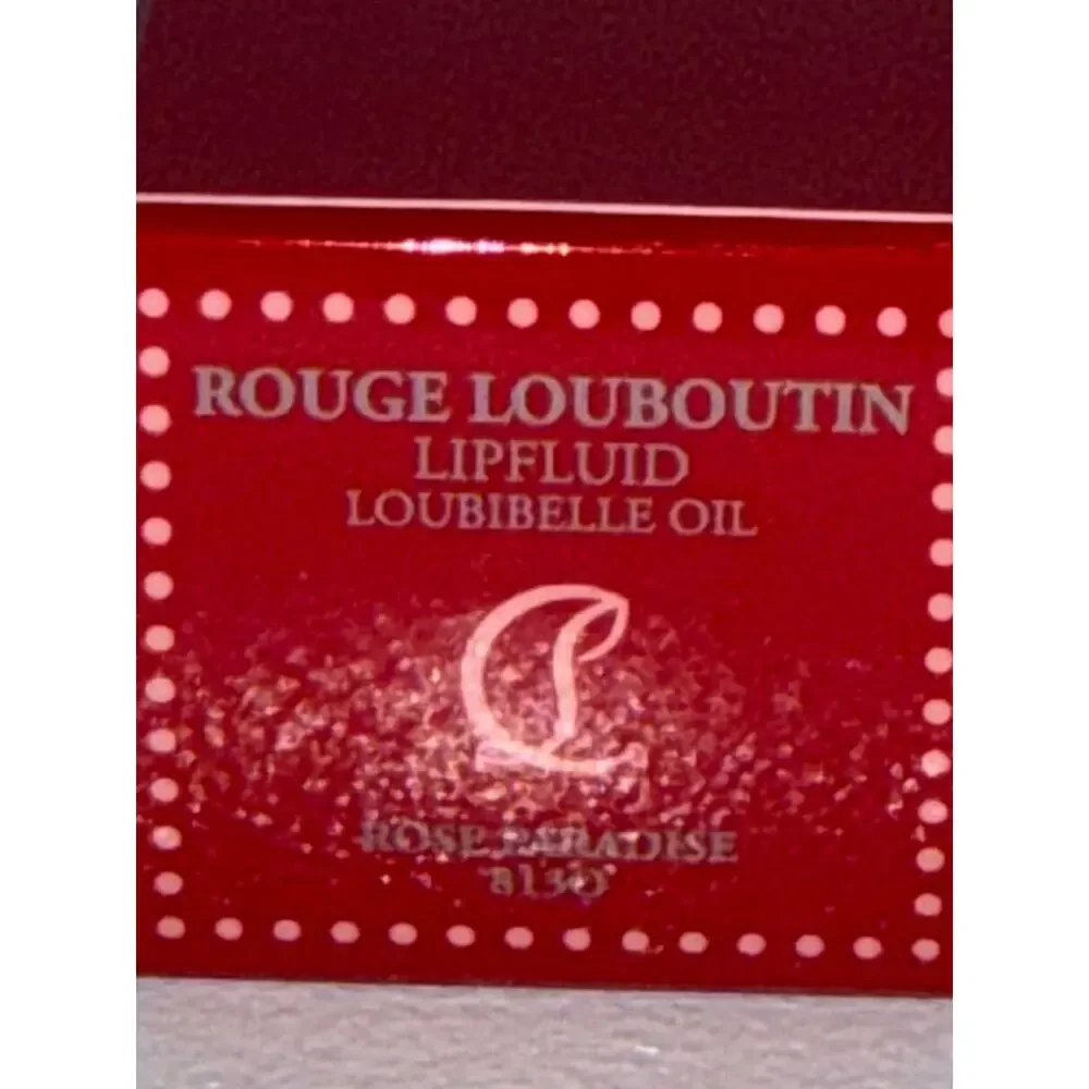 NIB Christian Louboutin Loubibelle Lip Oil Rose Paradise 813O 4.5ml / 0.15 oz